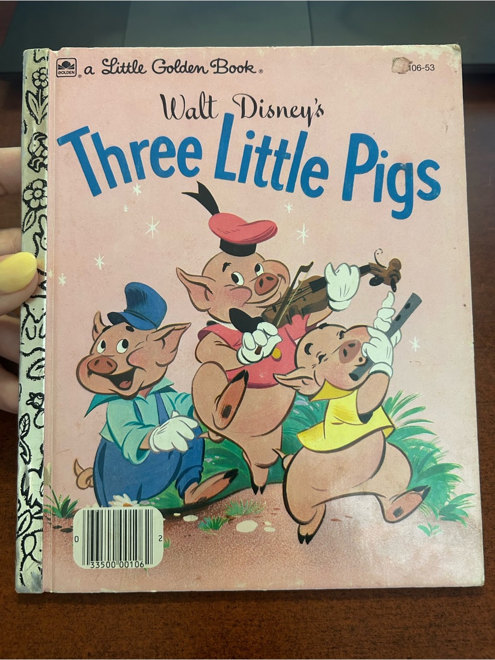 Vintage Walt Disney’s Three Little Pigs Little Golden Book Hardcover